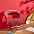 thumbnail image 4 of Redcolurful Mahogany 16-tone Portable Lyre Harp Musical Instruments Accessories Kit, 4 of 7