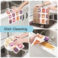 thumbnail image 2 of Yayeee 6 Pack Kitchen Dish Cloths Set for Washing Soft Drying Absorbent Microfiber Towels, Jam Jars, 2 of 9