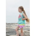 thumbnail image 2 of Disney Princess Ariel Little Girls Crossover Tank Top and Active Retro Dolphin French Terry Shorts Toddler to Big Kid, 2 of 5