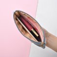 thumbnail image 3 of Double Zipper Cell Phone Bag Fleece Storage Bag Portable Women's Wallet Key Card Bag Mini Bag, 3 of 7