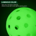 thumbnail image 5 of Luminous Pickleball Balls 40 Holes Glow in the Dark Pickleball Balls with Mesh Bag Neon Green, 6 Pack, 5 of 8