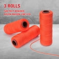 thumbnail image 4 of Goldblatt Mason Line, 3 Roll 500 Feet #18 Braided Nylon String Line, Nylon Twine for Gardening or Masonry Tools, Perfect Construction String for A String Level, Twine String for Gardening, 4 of 7
