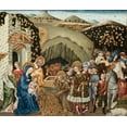 thumbnail image 2 of Paolo, Giovanni di 23x20 White Modern Wood Framed Museum Art Print Titled - The Adoration of the Magi, 2 of 4