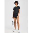 thumbnail image 7 of BALEAF Women's Workout Tops Athletic Shirts Cropped Short Sleeve Split Back Running Gym Quick Dry Sun Protection UPF 50+ Black XL, 7 of 7