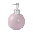 thumbnail image 3 of Dispensador de jabón de manos con bomba de 550 ml, recargable, para encimera de cocina y tocador. rosa, 3 of 9