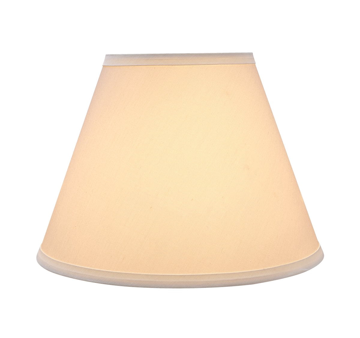 Aspen Creative 32630 Transitional Hardback Empire Spider Lamp Shade in White, 6" T x 12" B x 9" H