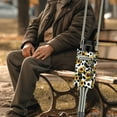 thumbnail image 5 of COEQINE Sunflower Crutch Pouch Cow Print Medical Crutch Accessories Walking Cane Pouch with Front Pockets and Drink Holder Crutch Organizer Pouch for Adults, Seniors, Kids, 5 of 7