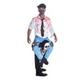 thumbnail image 4 of Morph Adult Skeleton Piggyback Costume Mens Scary Ride On Halloween Halloween Black One Size, 4 of 6