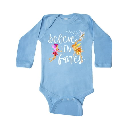 

Inktastic Believe in Fairies Gift Baby Boy or Baby Girl Long Sleeve Bodysuit
