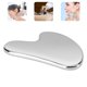 thumbnail image 2 of Guardurnaity Rascador en forma de corazón de acero inoxidable para estiramiento de la piel de la cara, masaje para el hogar, Spa, viajes, accesorios para Tratamientos faciales Guardurnaity CE000748-00B, 2 of 6
