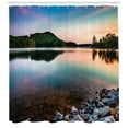 thumbnail image 3 of Ambesonne Lake Shower Curtain, Allatoona Red Top Mountain, 69"Wx75"L, Multicolor, 3 of 3