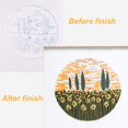 thumbnail image 2 of Full Set of Hand-Made Embroidery Starter Kit, Plant Cross Stitch Kits for Beginners Including Patterned Embroidery Cloth,Sun Flower Embroidery with Bamboo Hoop,Color Floss,Tools Kit, 2 of 9