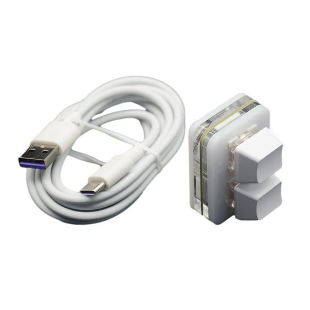 Clavier Mécanique de Jeu Personnalisé avec 9 Touches Programmables, Pavé Macro USB Type-C pour Joueurs sur PC OSU, Contrôle par Raccourci à une Main, Blanc