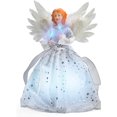 thumbnail image 1 of wonima02 Christmas Angel Tree Topper with White Feather Wings, Elegant Lighted Tree Top Ornament Gift for Indoor Home Holiday Party Christmas Decoration, 12 Inch, Silver, 1 of 1