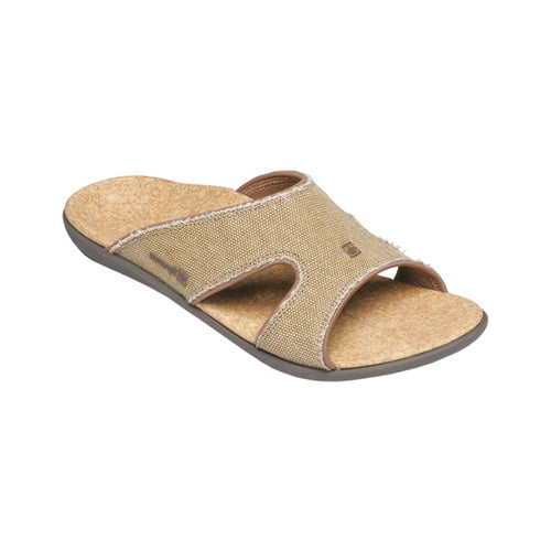 Straw/Java/Cork Mult Spenco Men's Kholo Polysorb Total Support Sandals Sizes 