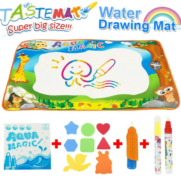 Inspecteren Geplooid ontploffen Pachock Water Drawing Mat, Water Doodle Mat 100 X 70 CM, Mess-Free Aqua  Magic Mat Perfect Educational Toys for Toddlers Children - Walmart.com