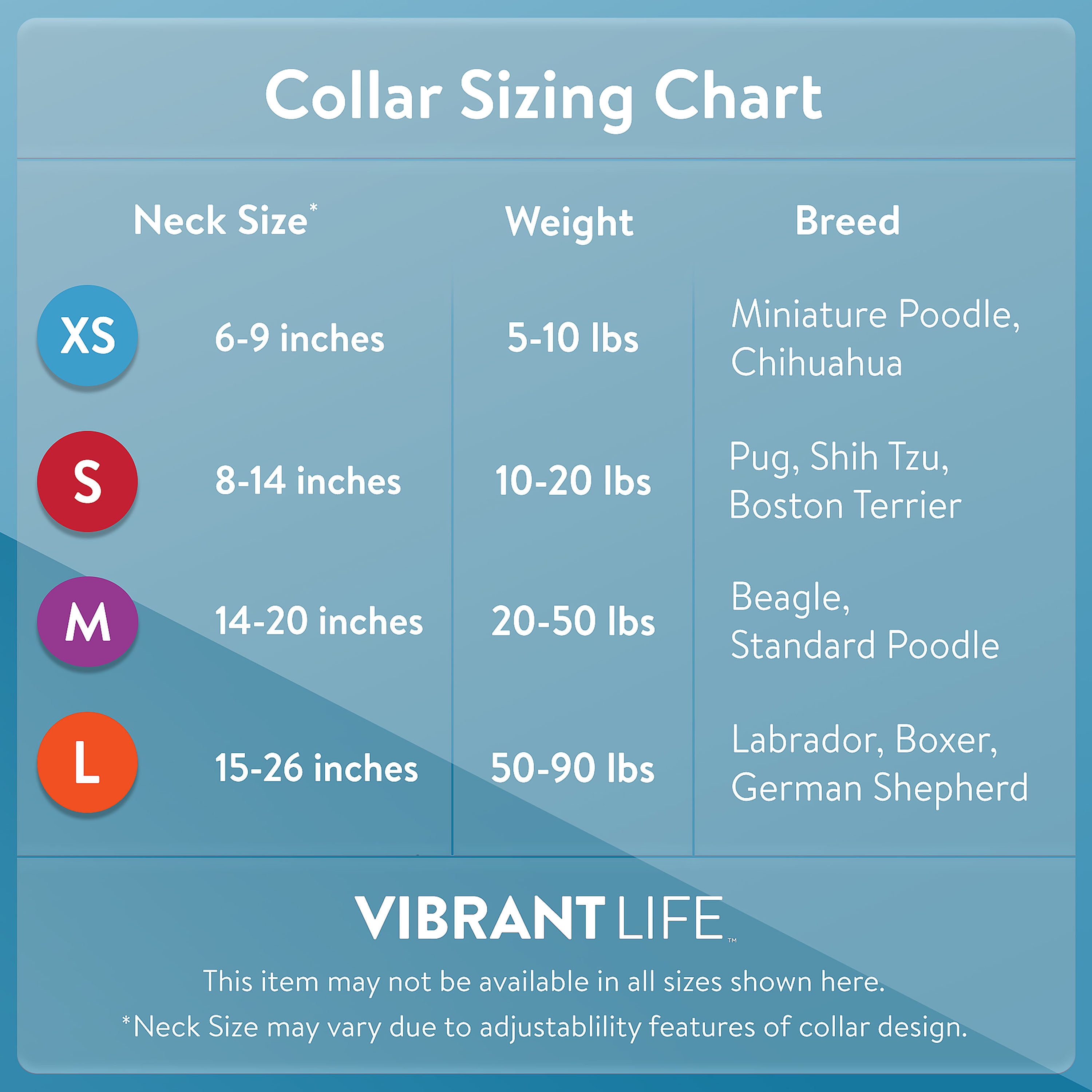 (2 pack) Vibrant Life Solid Polyester Adjustable Dog Collar, Black, Medium