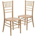 thumbnail image 1 of 2 Pack HERCULES Series Natural Wood Chiavari Chair, 1 of 9