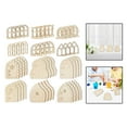 thumbnail image 5 of Wooden Fairy Door Window DIY 12 Patterns Craft for Wedding Home Painting Retro Style, 5 of 10