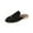 Black, variant on Womens Mules Slip on Shoes Loafers Style Metal Accents Soft Insole Lightweight Sole Suede Like Material Versatile Colors Casual Comfort Footwear Coffee