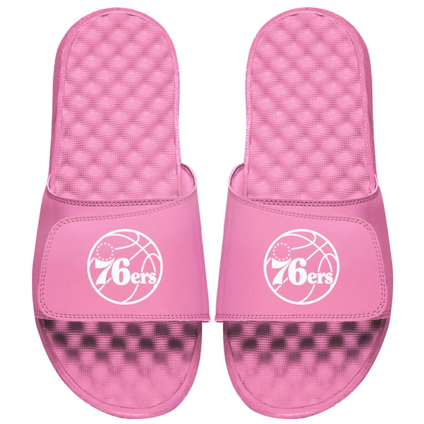 Philadelphia 76ers Islide Women S Primary Logo Slide Sandals Pink Walmart Com Walmart Com