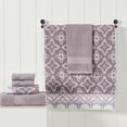 thumbnail image 4 of Modern Threads Charlize 6-Piece Cotton Bath Towel Set, Orchid, 4 of 7