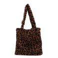 thumbnail image 1 of Guardurnaity Bolso pequeño de felpa con estilo para mujer, bolsos de moda Retro ligeros organizados a la moda Bolsas de mensajero y de hombro Leopardo, 1 of 6