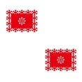 thumbnail image 3 of Matsuzay Manteles individuales de Fiesta de Navidad Cena de boda de invierno Aislamiento térmico Estera de comedor no tejido verde Rojo/35*25cm 2piezas, 3 of 6