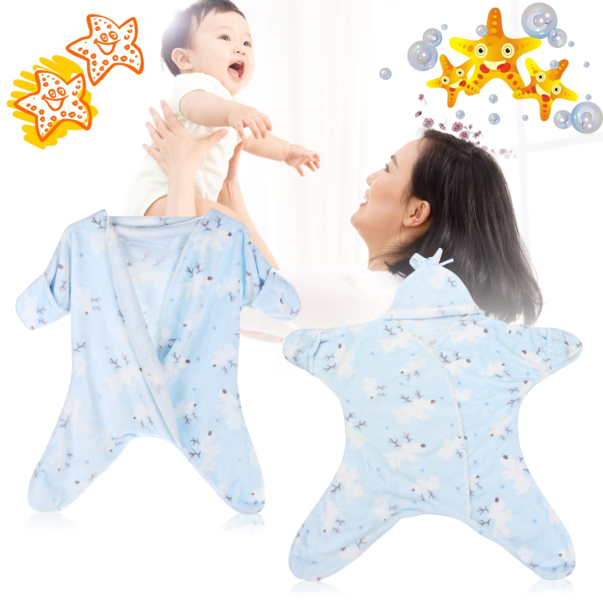 baby starfish sleep sack