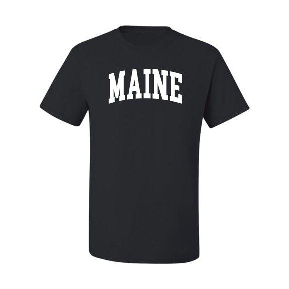 Wild Bobby State of Maine College Style Men Tee