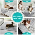 thumbnail image 3 of Eurhowing Waterproof Pet Blanket, Reversible Sherpa & Fleece Dog Bed Protector Pad, Liquid Pee Proof Sofa Guard Mat for Medium Large Dogs & Cats, 50"×60", Light Gray, 3 of 16