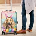 thumbnail image 4 of Happy Easter Afghan Hound with Bunny Ear Headband and Flowers Travel Luggage Cover Dog Lover Suitcase Dust Protective Decor - 13001, 4 of 5