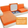 thumbnail image 3 of Rbaofujie Couch Slipcover Sofa Cover Stretch Sofa Cover, Sofa Fabric Furniture Cover, High Stretch Sofa Cover Pet Dog Friendly Non-slip, Oversized Elastic Furniture Cover Sofa Slipcovers Orange, 3 of 5