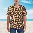 thumbnail image 4 of Daiia Cute Small Farm Birds Hawaiian Shirt for Men Gentle Cotton Regular Short Sleeve Casual-XX-Large, 4 of 9