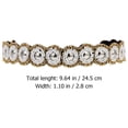 thumbnail image 2 of MasteelfCA 4Pcs Rhinestone Beaded Headbands Rhinestone Elastic Hairbands Women Hair Accessories, 2 of 8