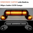thumbnail image 5 of NPAUTO 3 luces de marcador de cabina ahumadas ámbar 30 luces LED de techo con paquete de cableado de repuesto para Chevy Silverado GMC Sierra 1500 1500HD 2500 2500HD 3500 2002-2007, 5 of 5