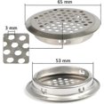 thumbnail image 2 of 20pcs 53mm Stainless Steel Ventilation Grille Round Mesh Breathable, 2 of 5