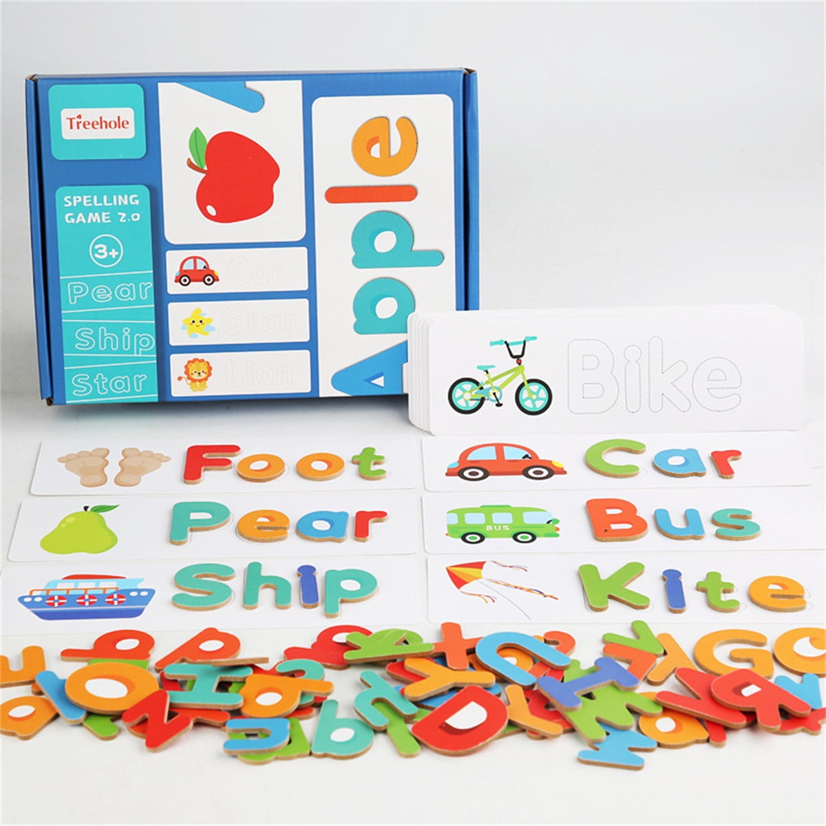 Set of 2 Wooden Alphabet & Number Tracing Puzzles Educational Pre K Learning 3 for sale online 