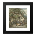 thumbnail image 2 of Adriaen van Ostade 20x22 Black Modern Framed Museum Art Print Titled - Scalding the Hog (1678), 2 of 5
