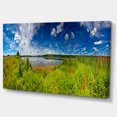 thumbnail image 2 of Ideal Summer Meadow Panorama - Impression sur Toile Paysage, 2 of 3