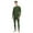 Dark Army Green, variant on Mens 100% Merino Wool Base Layer Sets for Ski Midweight Thermal Underwear Top Bottom