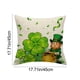 thumbnail image 2 of Día de San Patricio, Funda de Almohada Impresa 45x45cm/17.72x17.72In Tejido de Poliéster, Lavable Mecánico, Decoración de Vacaciones Del Hogar, 2 of 6