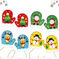 thumbnail image 2 of Children's Handmade DIY Christmas Glove Making Material Package Kindergarten DIY Handmade Non-woven Cartoon Glove heqiyong LED, 2 of 2