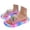 Pink 1, variant on LED Slippers For Boys Girls Astronaut Jelly Indoor Outdoor Footwear Durable Comfortable Slippers 4-10 Years