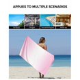 thumbnail image 5 of Pink Ombre Towel Set of 3, Soft Microfiber Bath Towels, Hand Towel, Washcloths, Pink White Gradient Modern Abstract Art Quick-Dry Absorbent Towels for Bathroom Kitchen Hotel Beach Gym Spa, 5 of 7