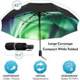 thumbnail image 2 of Tumella Windproof Folding Rain Umbrellas, Northern Lights, 2 of 5