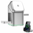 thumbnail image 2 of 3-in-1 Wireless Charger, Subsistenceed Multi-Device Touch Pop-Up Charging Station, 15W Auto Rotation Magnetic Charging Stand for Apple 16/16pro/16 Pro Max/15/14, Air-Pods, Iwatch, 2 of 9