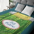 thumbnail image 3 of LHSHID Just A Girl Who Love Pickles Blanket Soft Cozy Throw Blankets Flannel Blankets for Couch Bed Living Room 50x60in, 3 of 6