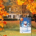 thumbnail image 6 of Winter Porch Flags Snowman Cute Cat Cute Cartoon Washable Outdoor Garden Flags Double-Side Versatile Outdoor Garden Flag for Lawn Balcony Farmhouse Garden Decoration 28x40 Inch, 6 of 6