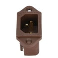 thumbnail image 5 of Monosaudio IEC Power Inlet Pure Copper Gold Plated IEC Panel Mount Plug Adapter 100‑250VBrown IC71(G), 5 of 8